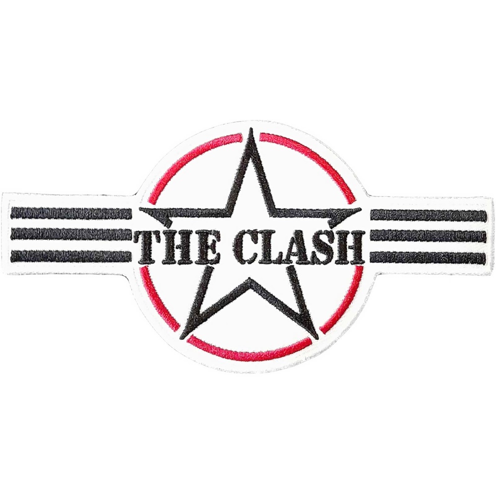 The Clash - Army Stripes Patch - White
